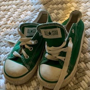 Toddler Green Converse size 8